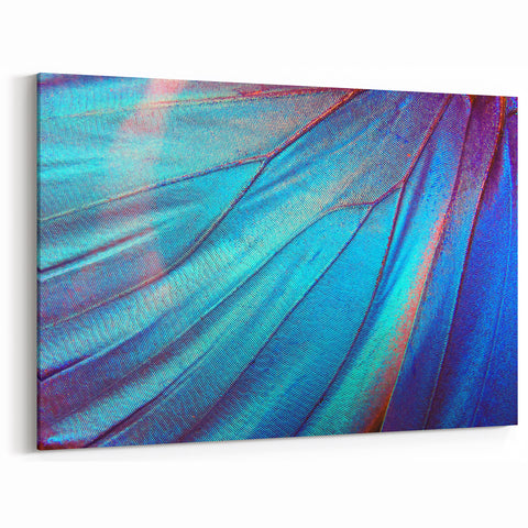 Vibrant Leaf Wall Art – Green and Teal Nature Close-Up