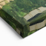 Serene Expressionist Landscape - Lush Green Countryside Canvas Print