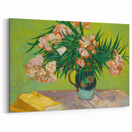 Van Gogh Oleanders - Impressionist Floral Wall Art Canvas Print