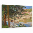 Monet Riverside Scene - Impressionist Wall Art Canvas Print