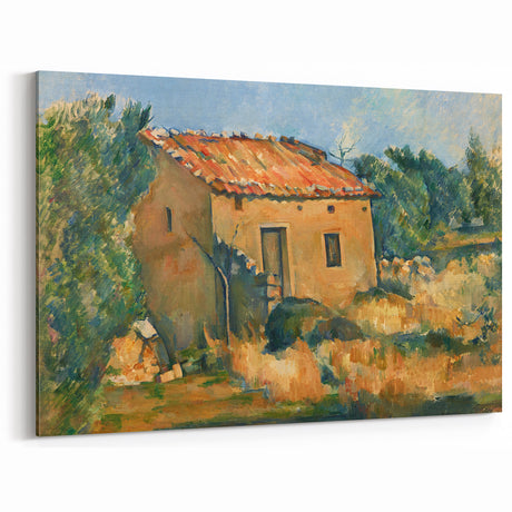 Cézanne Abandoned House Landscape - Impressionist Wall Art Print
