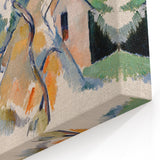 Cézanne Rooftops - Impressionist Townscape Wall Art Print