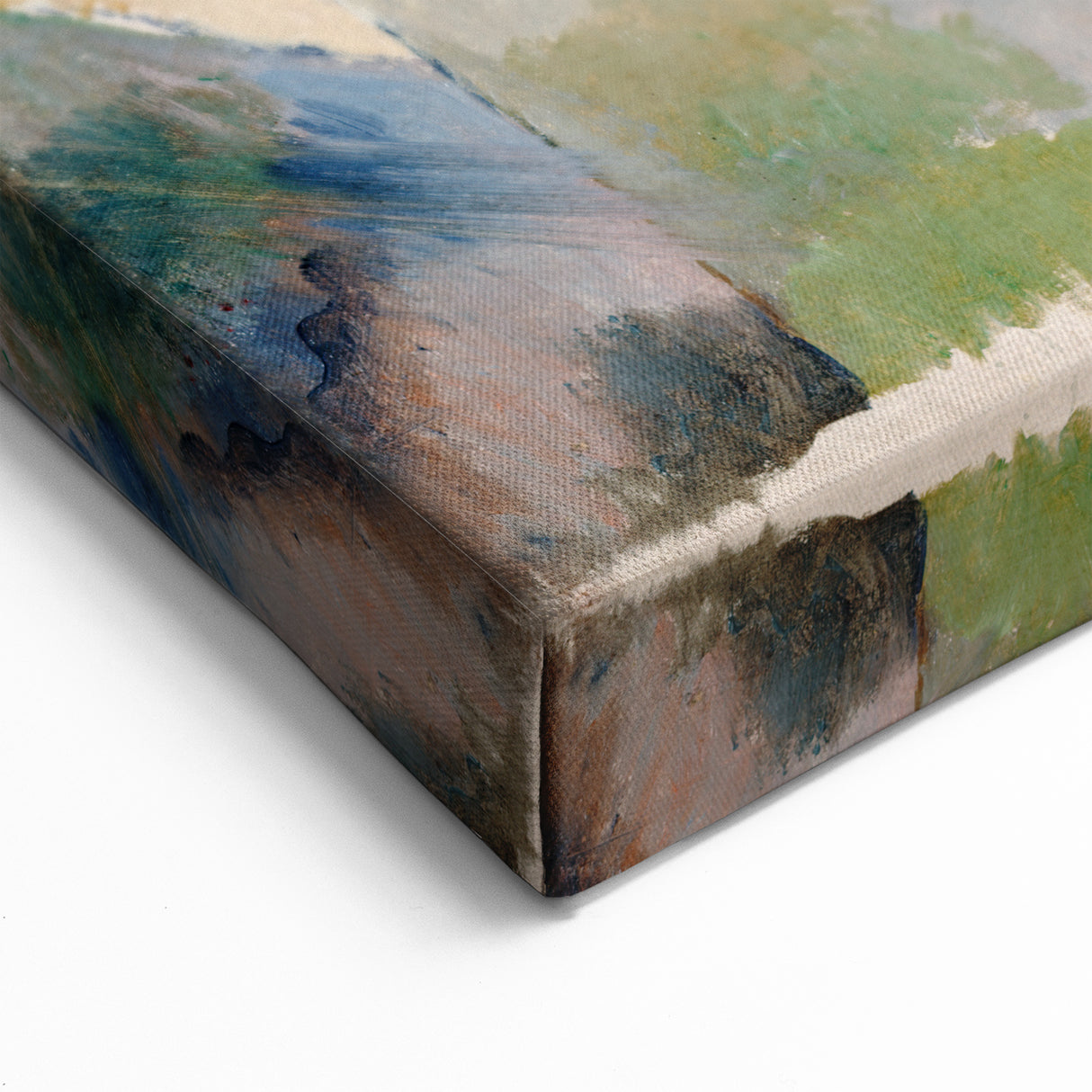 Cézanne Rooftops - Impressionist Townscape Wall Art Print