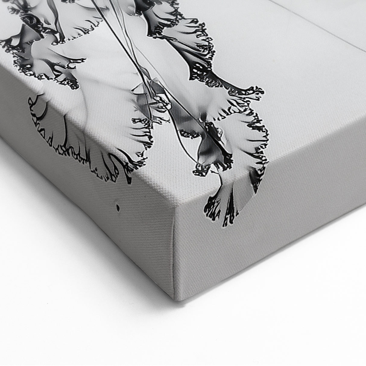 Scenic Water Wall Art - Black and White Jellyfish Close Up