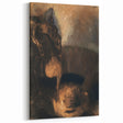 Saint George and the Dragon Modern Wall Art – Mystical Minimalist Decor