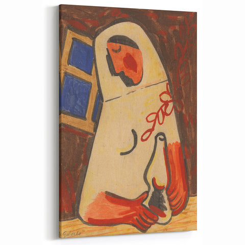 Sitting Woman Modern Wall Art – Bold Abstract Decor