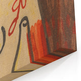 Sitting Woman Modern Wall Art – Bold Abstract Decor