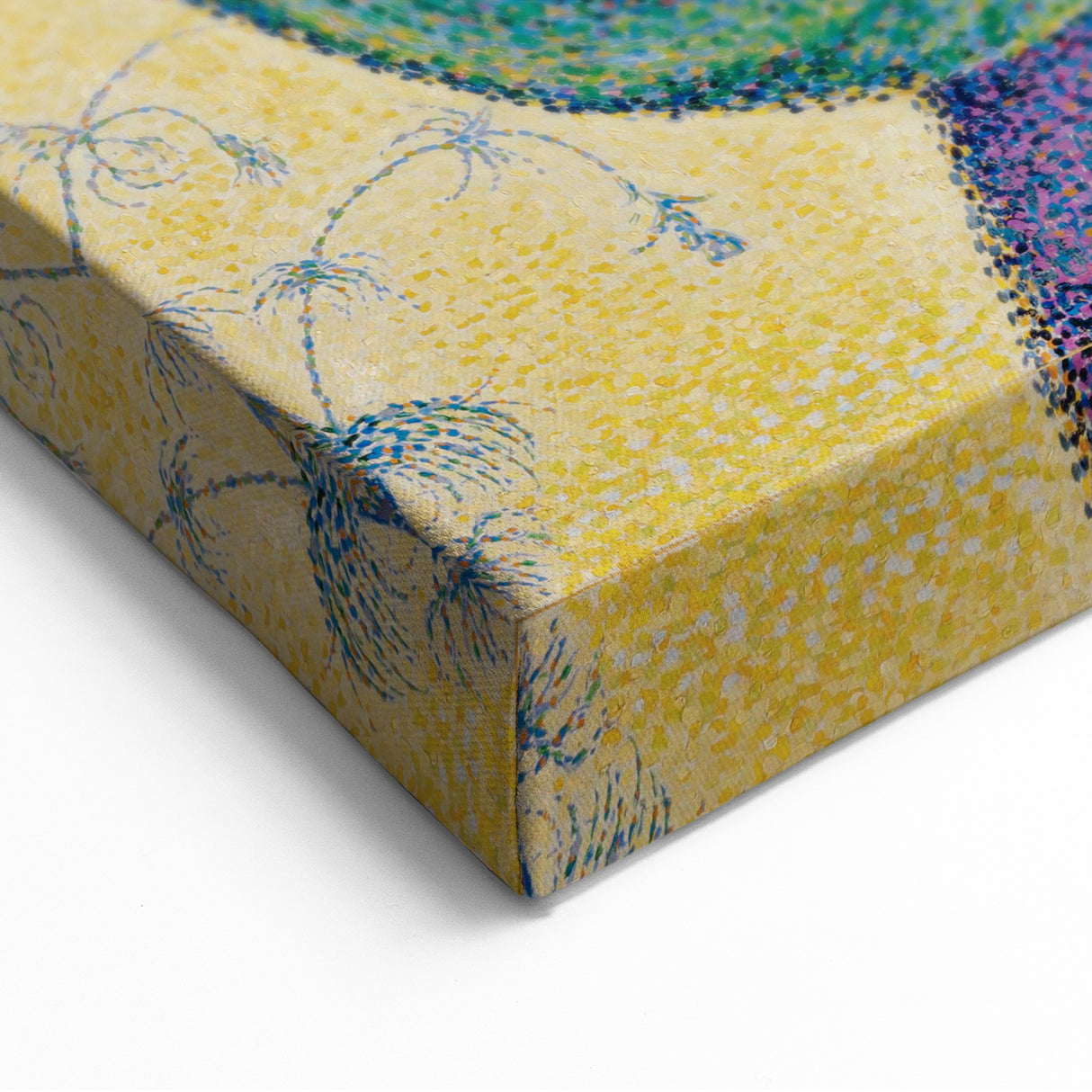 Femme à l'Ombrelle Modern Wall Art – Vibrant Pointillist Decor