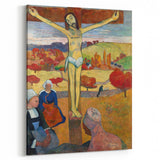 The Yellow Christ Modern Wall Art – Vibrant Religious Masterpiece