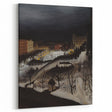 The Skating Rink Modern Wall Art – Enchanting Winter Scene