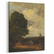 Modern Wall Art: Countryside Scene with Windmill and Tree Landscape