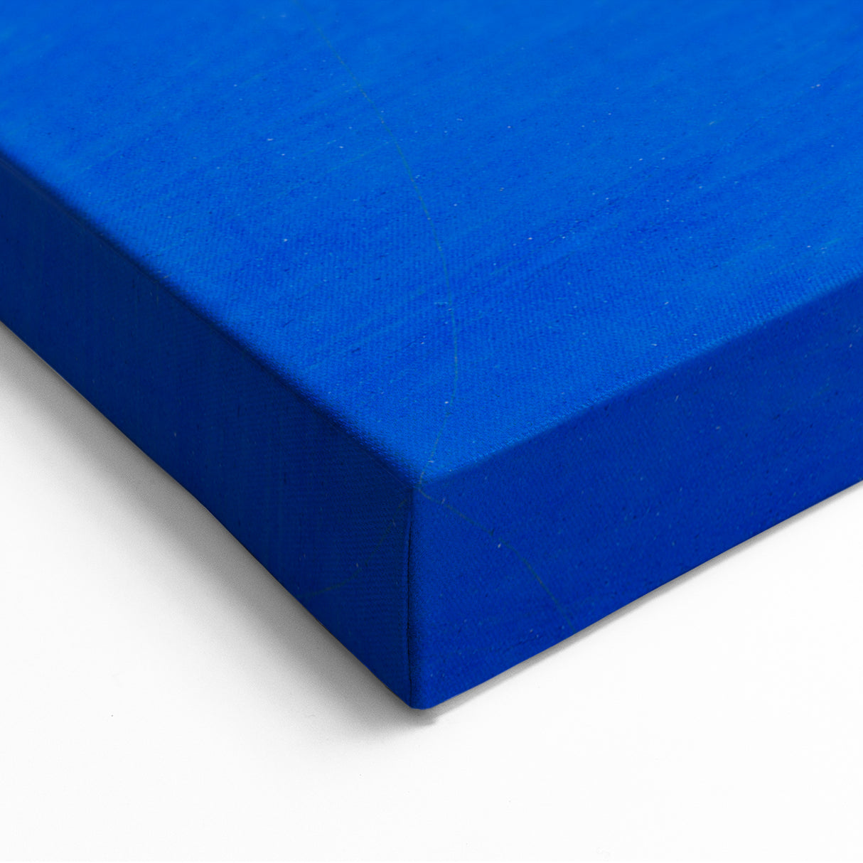 Modern Wall Art: Abstract Portrait on Bold Blue Background