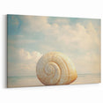 Framed Nature Photography Prints - Spiral Seashell Wall Art Canvas