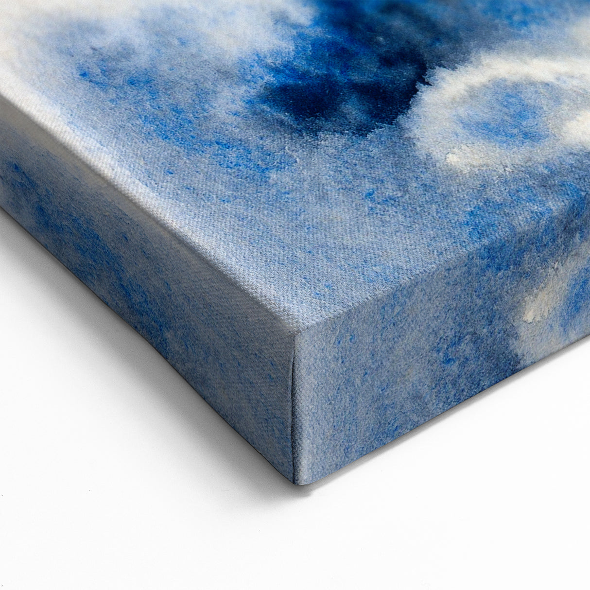 Modern Wall Art: Abstract Fish Composition in Oceanic Blue Tones