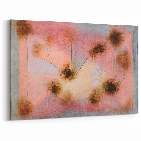 Modern Wall Art: Abstract Botanical Composition in Warm Tones