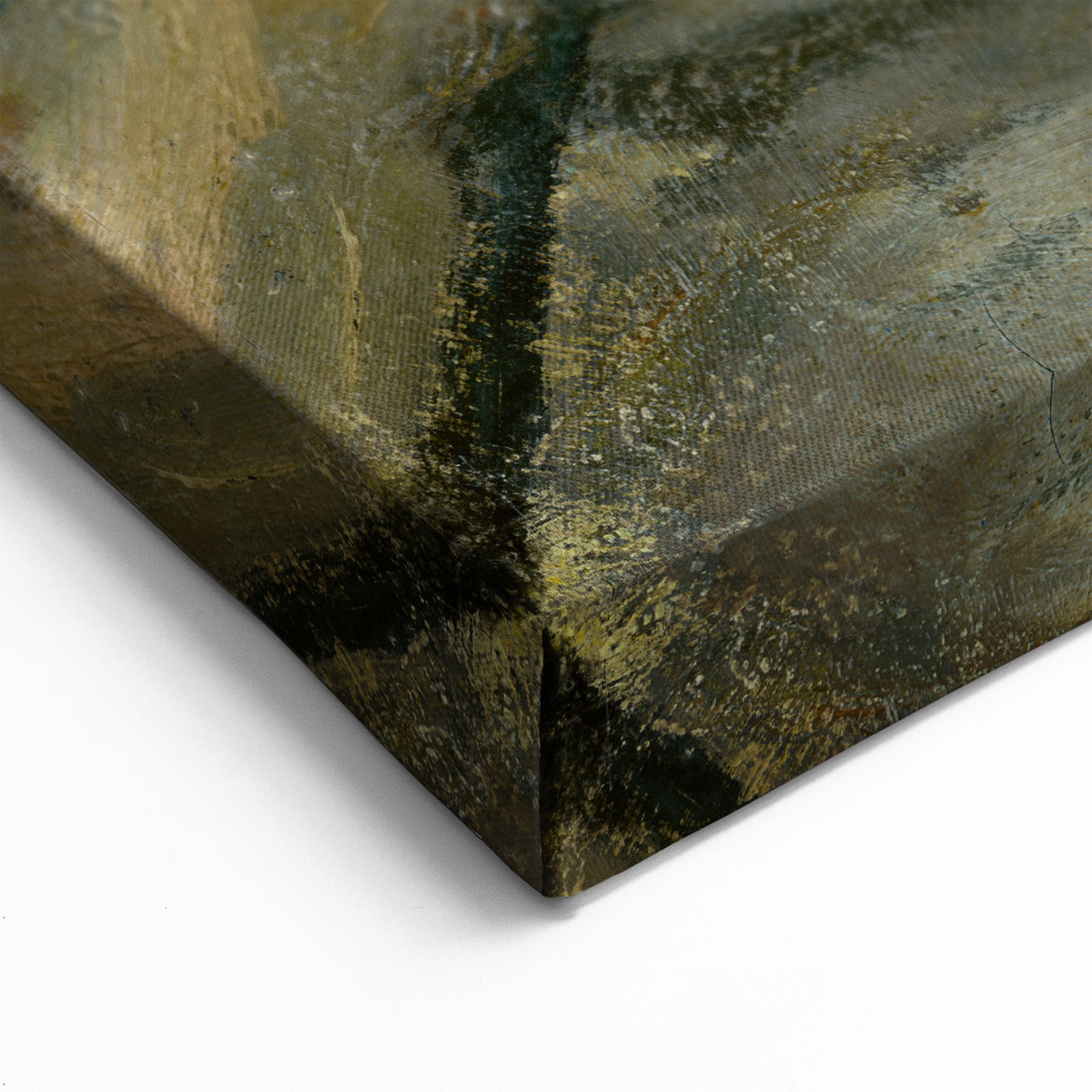 Modern Wall Art: Atmospheric Bridge Scene in Muted Gray Tones