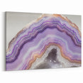 Natural Elements Wall Art - Purple Agate Closeup Canvas Print