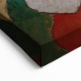 Modern Wall Art: Vibrant Abstract Oriental Scene in Bold Colors