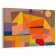 Modern Wall Art: Abstract Joyful Mountain Landscape in Vibrant Hues