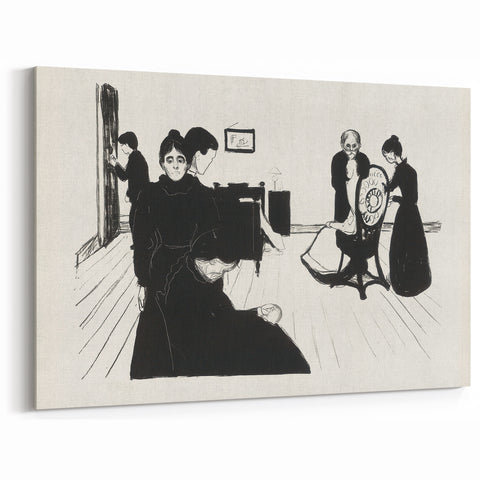 Powerful Expressionist Art - Death in the Sickroom Print