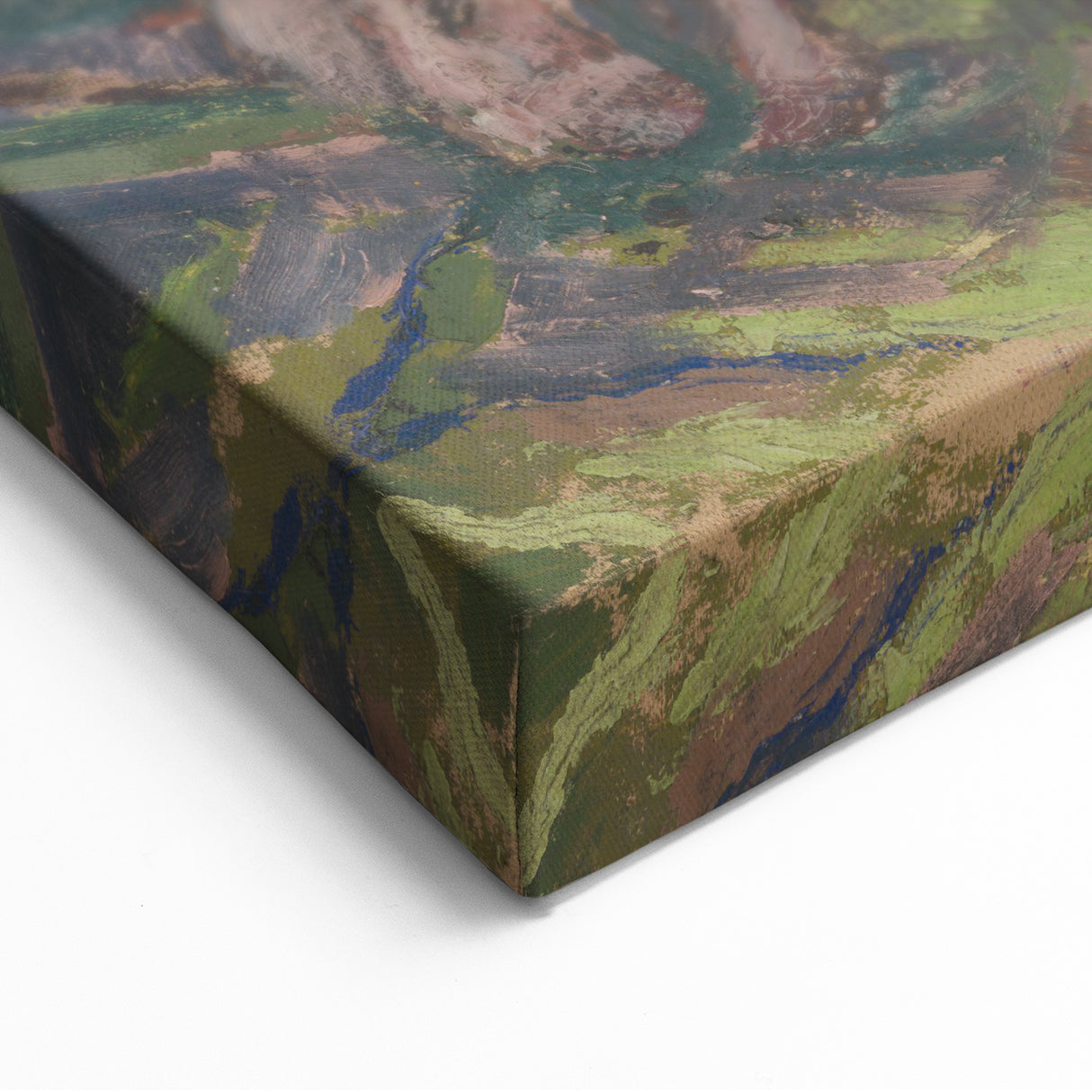 Emotive Expressionist Landscape - Departure Canvas Print in Bold Colors