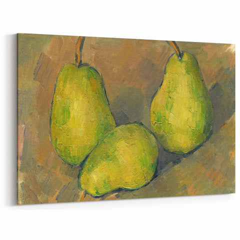 Impressionism Wall Art – Three Pears Inspired by French Masters