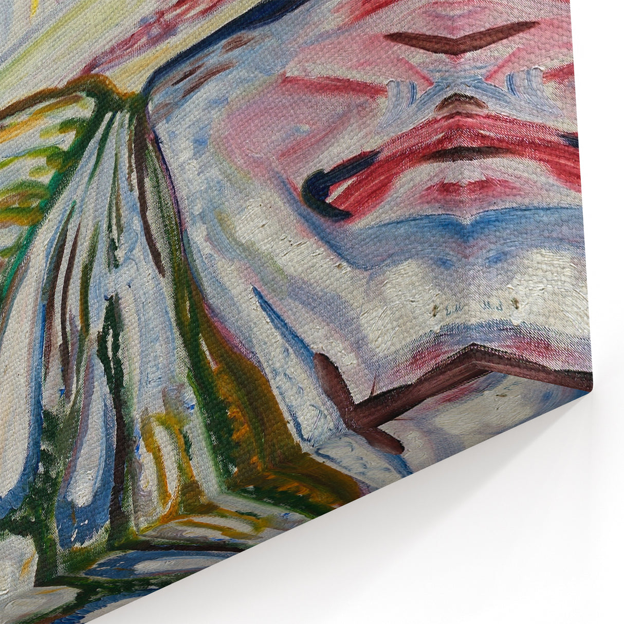 Expressionist Art: "Field in Snow" Modern Expressionism Landscape Art