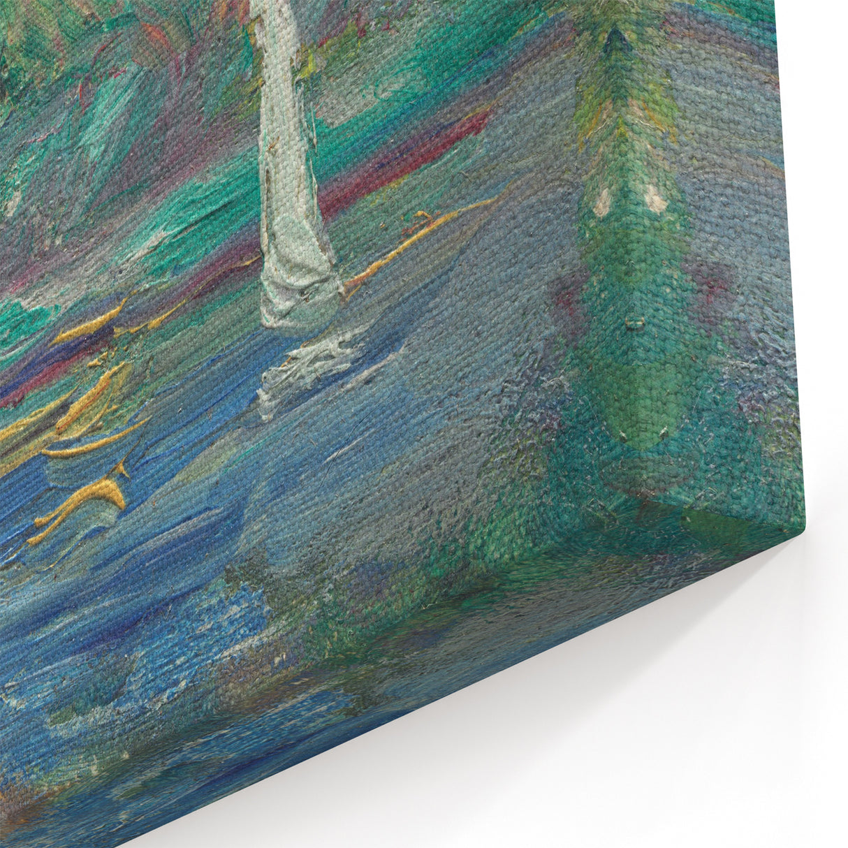 Impressionist Landscape Art – Vineyard Hills at Sunset