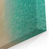 Vibrant Beach Umbrella Wall Art - Sandy Shore and Turquoise Waters