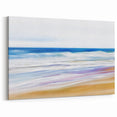 Abstract Ocean Waves Wall Art - Vibrant Coastal Beach Scene Decor