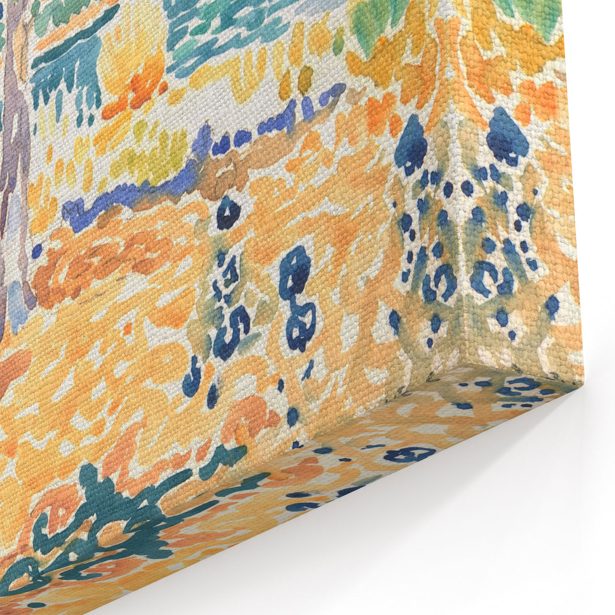 Impressionist Art – Golden Wheat Field at Sunset