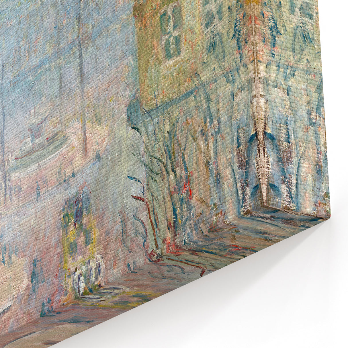 Impressionist Wall Art – Tranquil Garden with Blooming Flowers