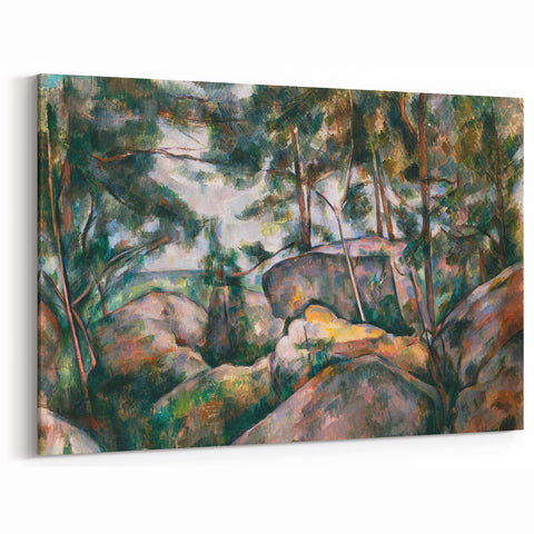 Impressionist Art – Misty Forest with Gentle Stream