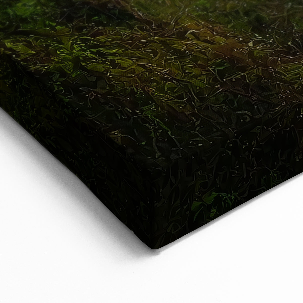 Scenic Bridge Wall Art - Lush Waterfall Landscape Canvas Print