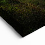 Scenic Bridge Wall Art - Lush Waterfall Landscape Canvas Print