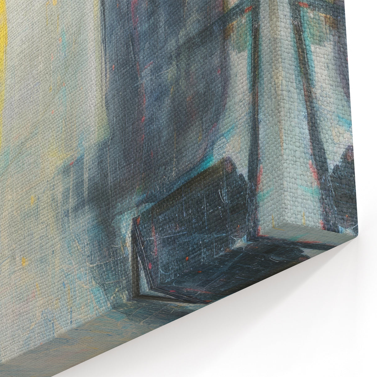Modern Abstract Figurative Wall Art - Subtle Reflection in Pastel Tones