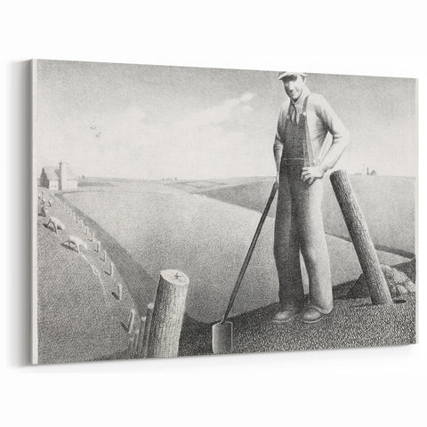 Modern Wall Art - Monochrome Rural Scene - Contemporary Art Prints