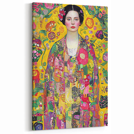 Colorful Figurative Abstract Canvas - Vibrant Floral Wall Art