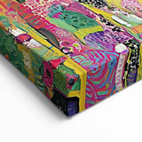 Colorful Figurative Abstract Canvas - Vibrant Floral Wall Art