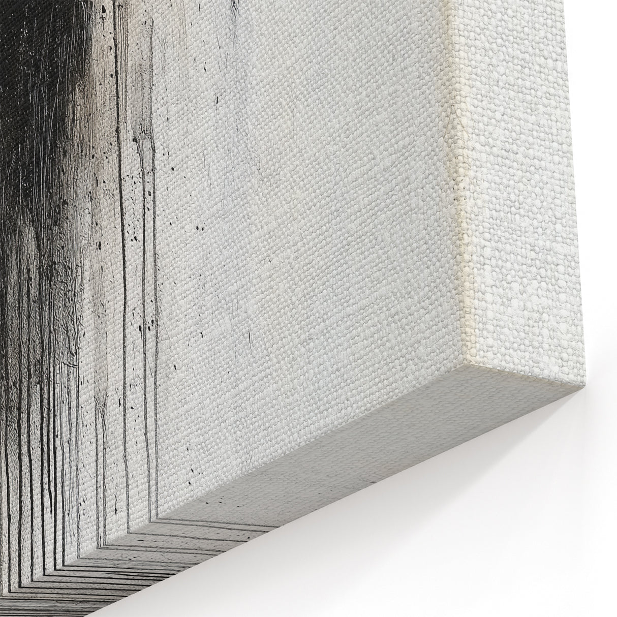 Modern Monochrome Figurative Art - Dripping Silhouette Canvas