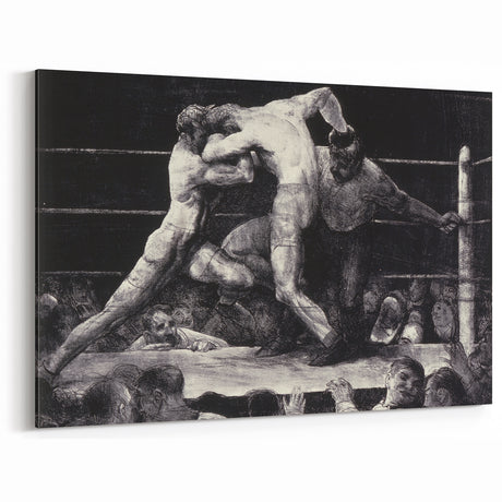 Modern Wall Art - Dynamic Boxing Match Scene - Contemporary Decor