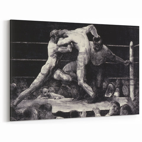 Modern Wall Art - Dynamic Boxing Match Scene - Contemporary Decor