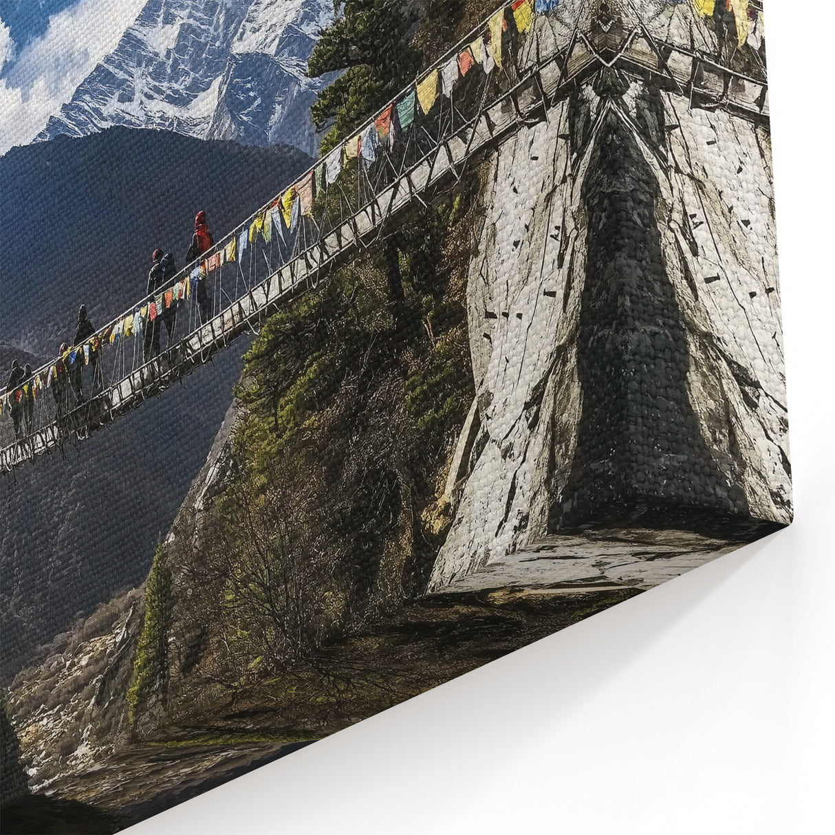 Suspension Bridge Wall Art - Scenic Bridge Canvas Prints