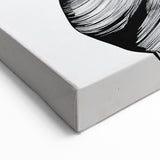 Black and White Figurative Art - Abstract Human Silhouette Wall Decor
