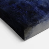 Abstract Ballerina Wall Art - Modern Figurative Canvas in Blue and Gold