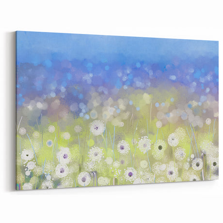 Abstract Floral Art Elegant Modern Blooms - Colorful Canvas Wall Decor