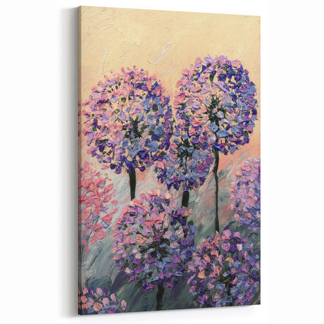 Abstract Floral Art Bold Colorful Blooms - Modern Canvas Wall Decor
