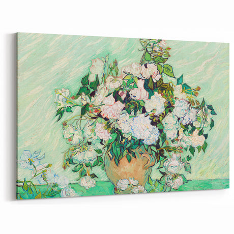 Impressionist Floral Wall Art - Vincent Van Gogh Roses on Canvas