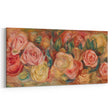 Impressionist Floral Wall Art - Renoir's Roses on Canvas Print
