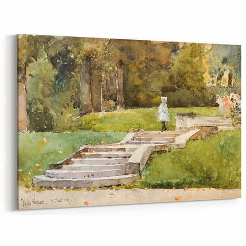 Impressionist Garden Wall Art - Childe Hassam's Saint-Cloud Painting